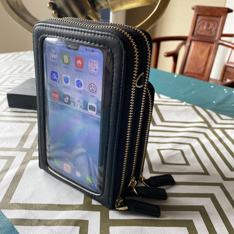 Mini Crossbody Shoulder Bags Women Multi-functional Touchable Cell Phone Pocket Card Purse Ladies Small Bag Female Messenger Bag Mini Crossbody Shoulder Bags Women Multi-functional Touchable Cell Phone Pocket Card Purse Ladies Small Bag Female Messenger Bag
